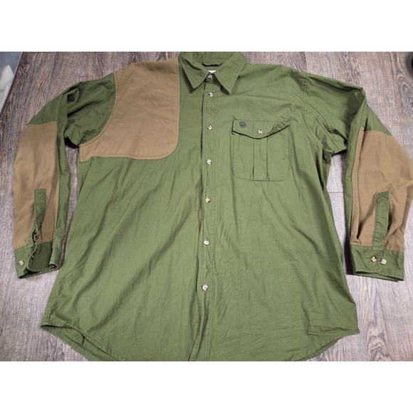 Beretta Long Sleeve Shooting Shirt Mens XXL Field Hunter Outdoor Casual Brown - Picture 1 of 5